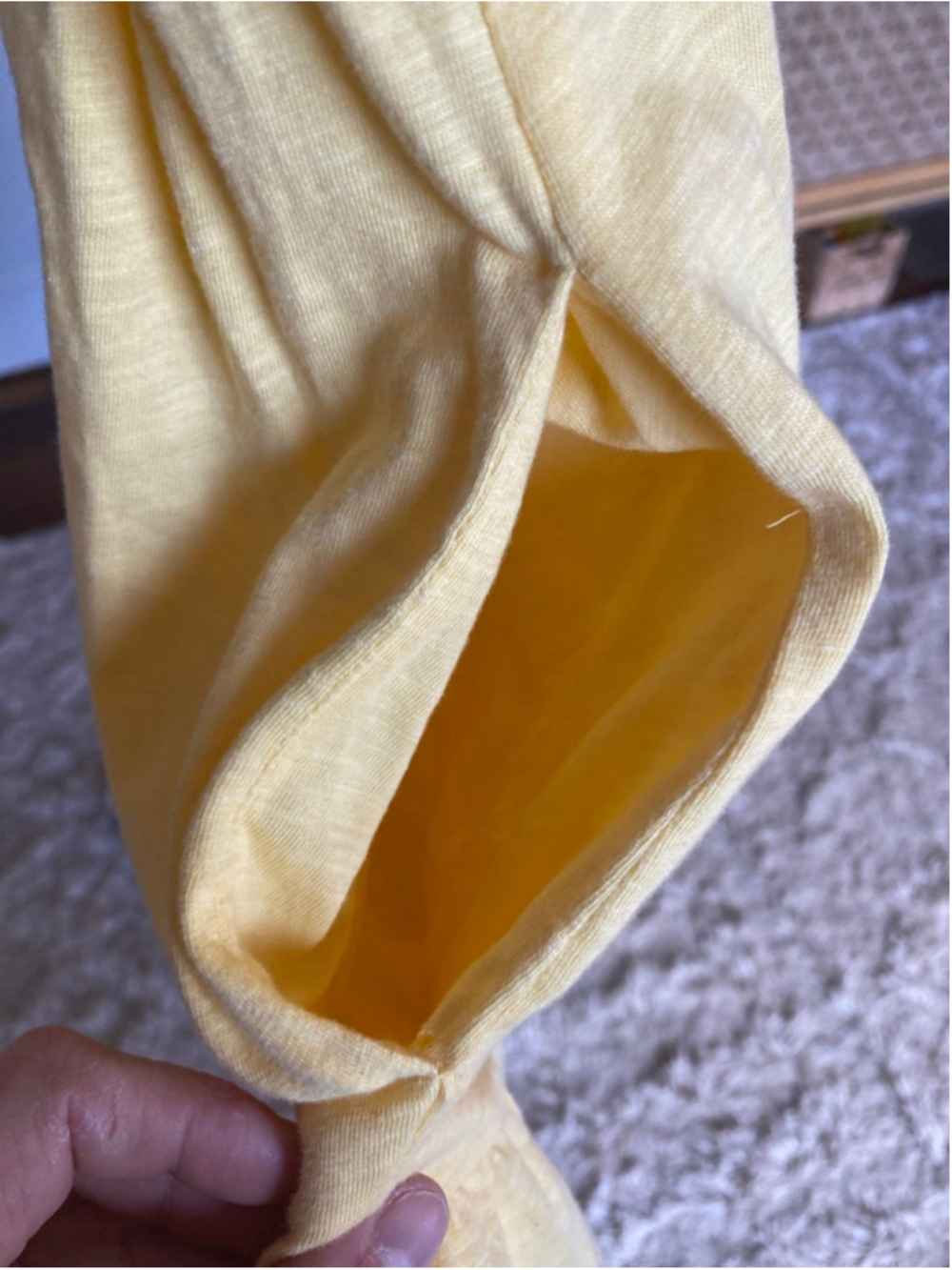 Old Navy Mini Dress Butter Yellow Coastal Cottagecore Tiered S Soft Quiet Luxury - Picture 4 of 7